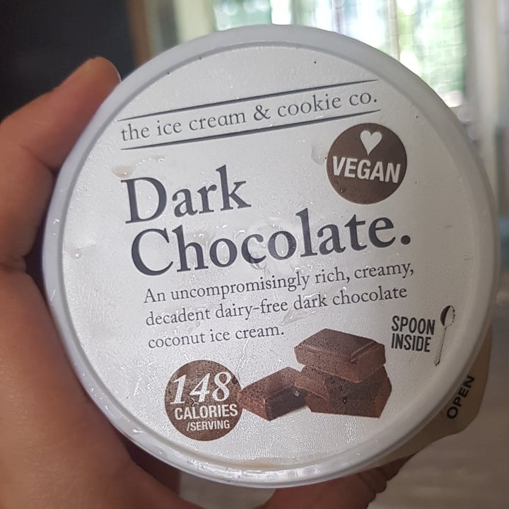 photo of The Ice Cream & Cookie Co Vegan Dark Chocolate Ice Cream shared by @lovelyness on  09 Oct 2020 - review