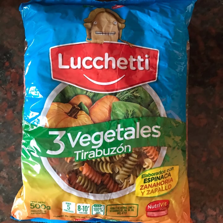 photo of Lucchetti Fideos Tirabuzón Tres Vegetales shared by @chocoamargo on  24 Oct 2022 - review