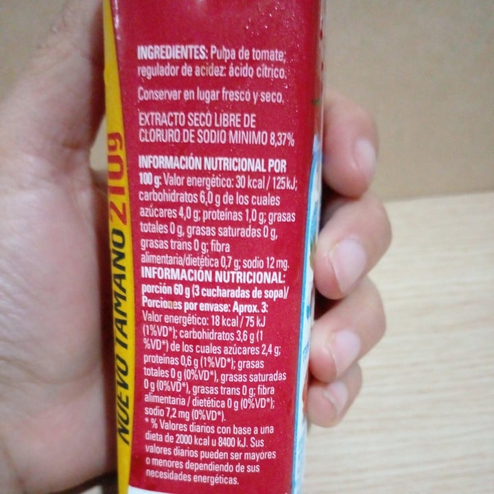 review photo of Arcor Puré De Tomate 210g Nuevo Tamaño shared by @nanvazveg on 11 Nov 2021 - review
