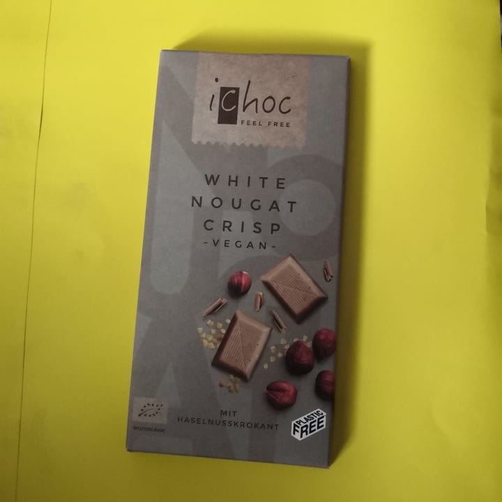 photo of iChoc White Nougat Crisp Vegan Milk-like shared by @veganlifee on  08 Jun 2020 - review