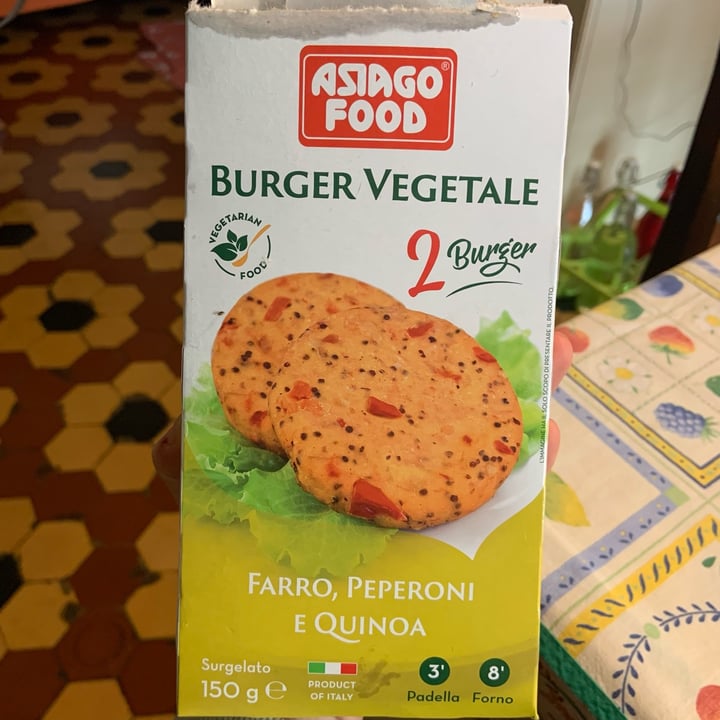 photo of Asiago food Burger vegetale shared by @josettep on  13 Apr 2022 - review