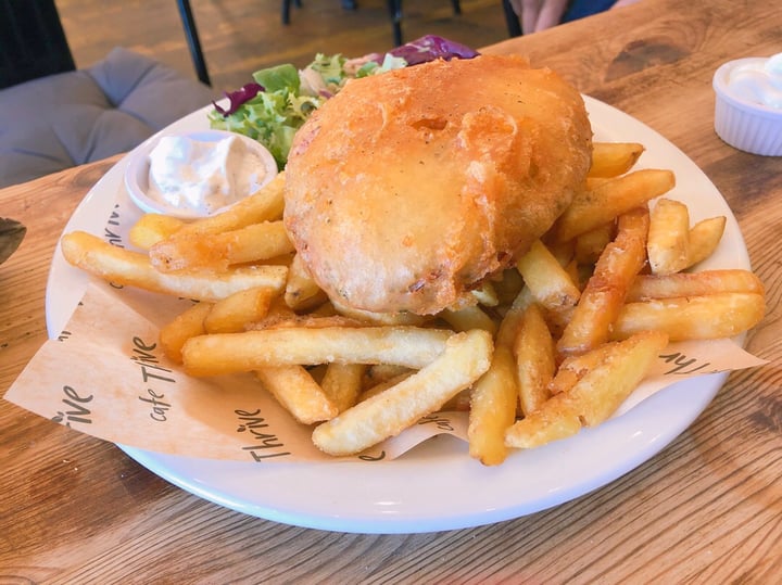 photo of Cafe Thrive Bournemouth Jack fish and chips shared by @lorrainev on  05 Sep 2019 - review