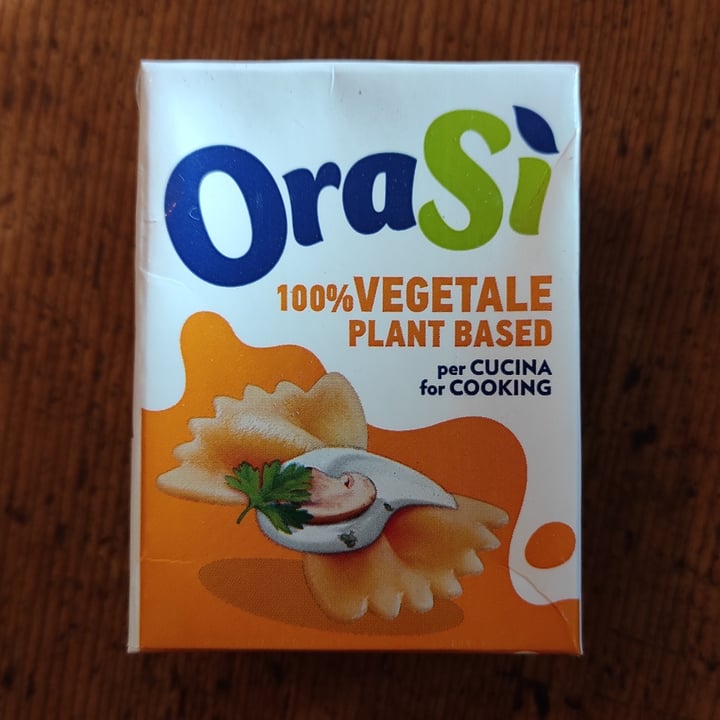 photo of OraSí Crema vegetale alla soia da cucina shared by @tuscanvegan on  07 Jun 2022 - review