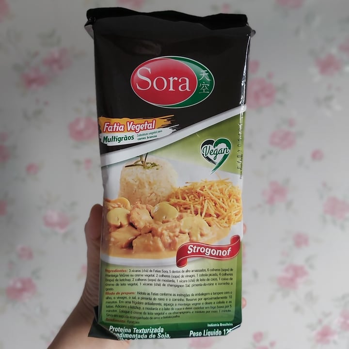 photo of Sora Fatias de carne vegetal para Strogonoff- 125g shared by @milaloss on  15 Aug 2022 - review