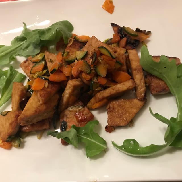 Photo of the dish “Tempeh saltato con verdure Semi Di Girasole E Sciroppo D'acero”