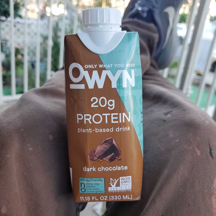 photo of OWYN Protein Drink Dark Chocolate shared by @elicruz on  30 Nov 2020 - review