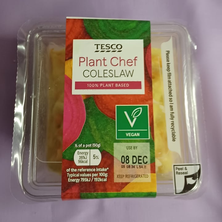 photo of Tesco Plant Chef Coleslaw shared by @thornxvx on  07 Dec 2021 - review