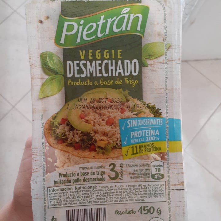 photo of Pietran Desmechado Veggie shared by @isamarquez on  26 Sep 2020 - review