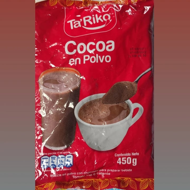 review photo of Ta'Riko Cocoa en Polvo shared by @carito22vegan on 12 Sep 2021 - review