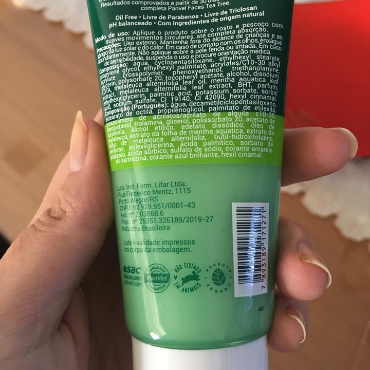 photo of Panvel Faces Tea Tree Gel Hidratante shared by @marianasds on  01 Sep 2022 - review