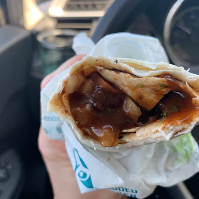 Foto do prato “Fresco Black Bean Burrito”