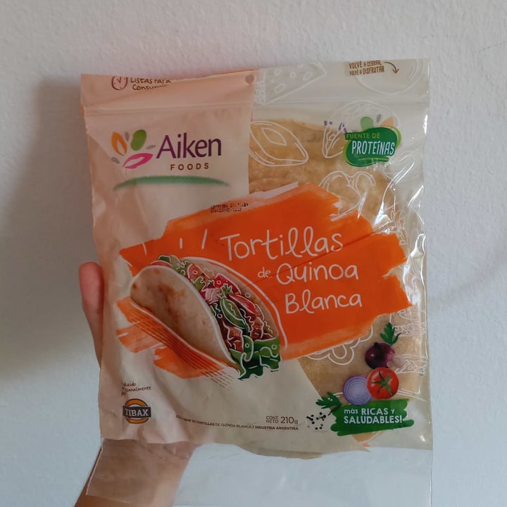photo of Aiken Tortilla De Quinoa Blanca shared by @julisvegan on  04 Feb 2022 - review