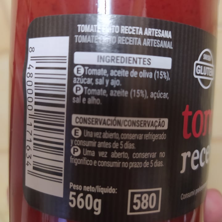 photo of Hacendado Tomate frito receta artesana shared by @anele1701 on  14 Mar 2022 - review