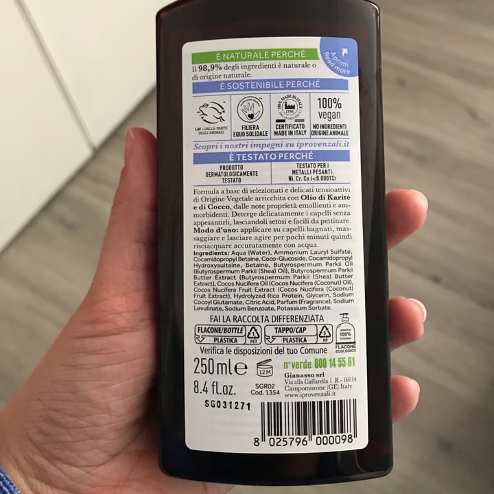 review photo of I Provenzali Shampoo karité e cocco shared by @tamerice on 03 Apr 2022 - review