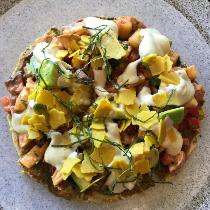 photo of Moksa Plant-based Restaurant & Permaculture Garden Raw Pizza shared by @thevegancrossfitgirl on  28 Sep 2021 - review