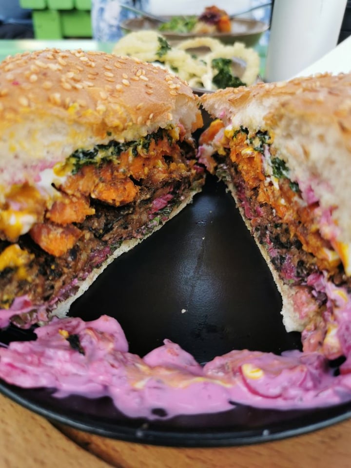 review photo of Pear Tree Bistro Vegan burger shared by @eugenetheron on 30 Jan 2020 - review