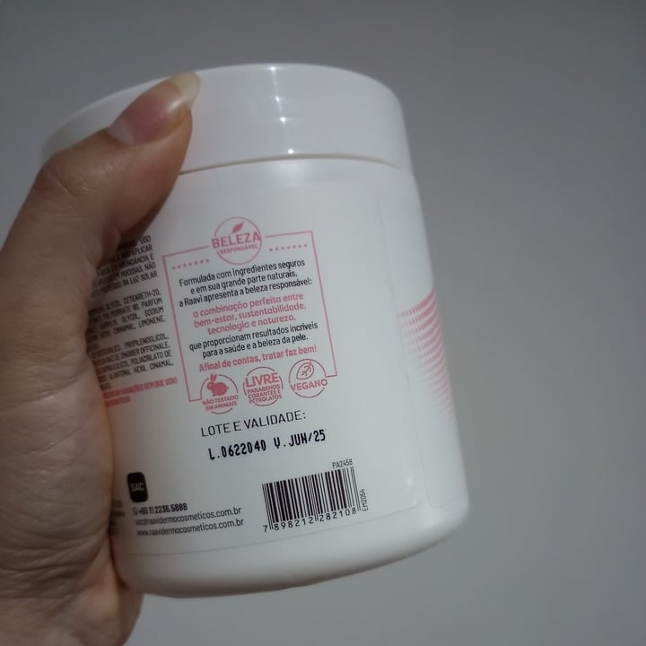 review photo of raavi esfoliante corporal shared by @sheilinha on 25 Jul 2022 - review