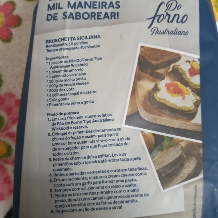 review photo of Wickbold Pão Australiano Integral shared by @andreaferraz on 24 May 2022 - review