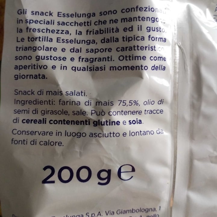photo of  Esselunga Tortilla Di Mais shared by @rositarm on  23 Jul 2022 - review