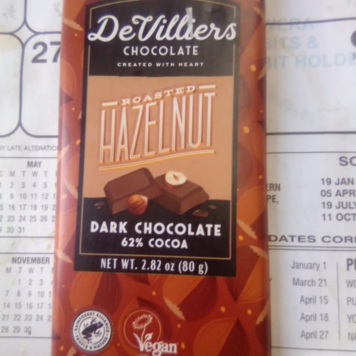 photo of De Villiers Chocolate Hazelnut shared by @wildvegansanctuary on  19 Sep 2022 - review