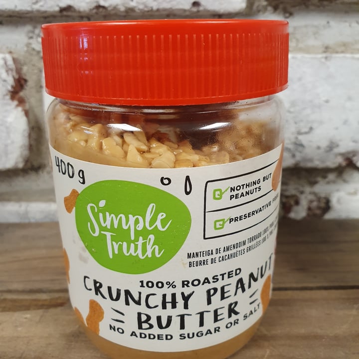 photo of Simple Truth Crunchy peanut butter No Added Sugar or Salt shared by @vivsaintselliott on  19 Jan 2022 - review
