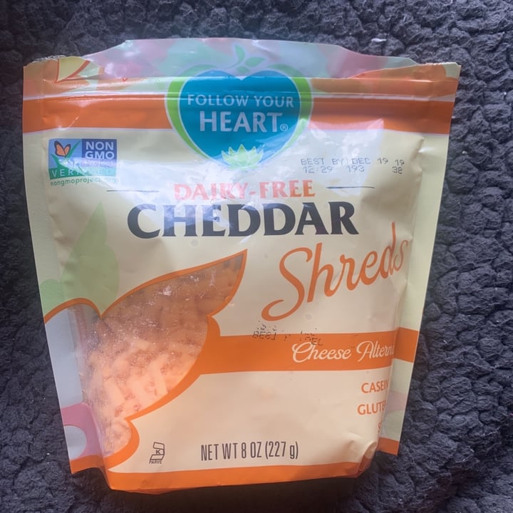 photo of Follow Your Heart Cheddar Shreds shared by @jordynszn on  28 Sep 2019 - review