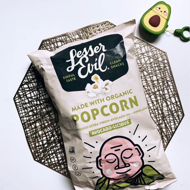 photo of Lesser Evil Snacks Avocado-licious popcorn shared by @theveganhopper on  01 Dec 2020 - review