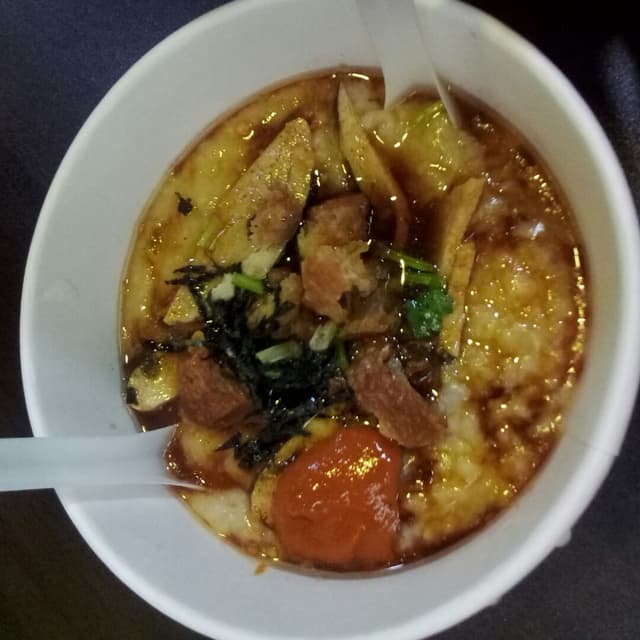 「Congee (Porridge)」の料理の写真