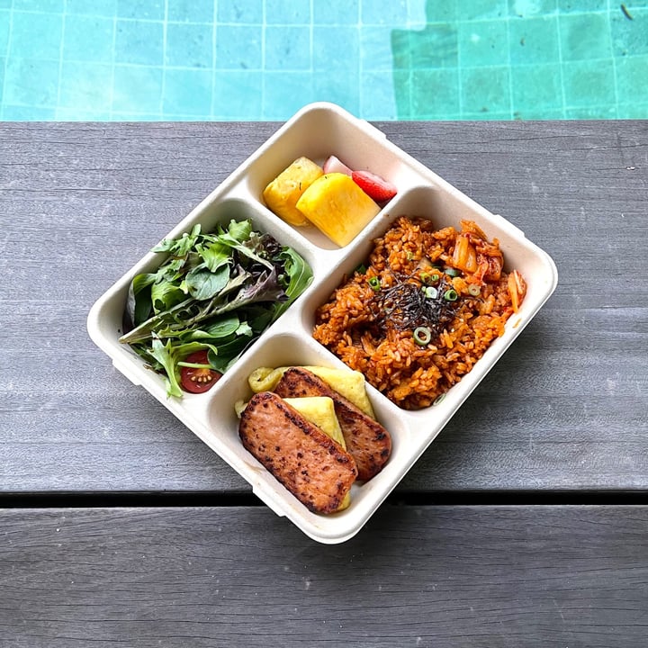 review photo of Green Common Singapore Omni Kimchi Fried Rice Bento shared by @crunchybroccoli on 07 Jun 2021 - review