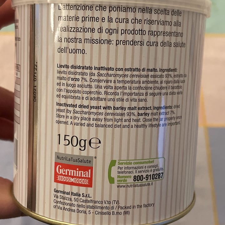 photo of Germinal Bio Lievito alimentare shared by @sgretel on  09 Jun 2022 - review