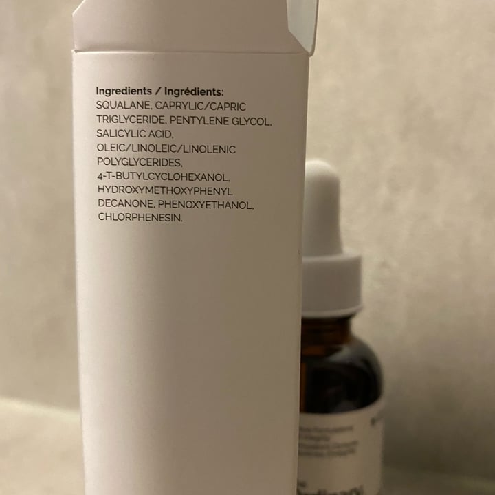 photo of The Ordinary Salicylic acid 2%  anhydrous solution shared by @kerent10 on  29 Jul 2022 - review