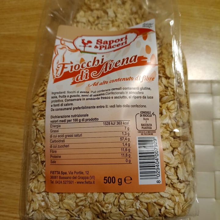 photo of Sapori e Piaceri. avena shared by @camillabasta on  18 Jun 2022 - review