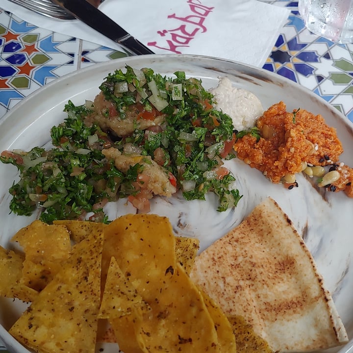 photo of Kazbar Mezze Platter shared by @vegananu on  04 Apr 2021 - review