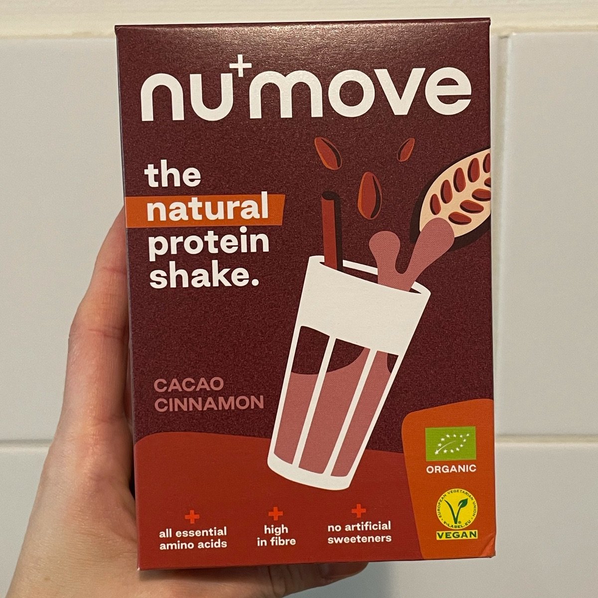 Numove Cacao Cinnamon Protein Shake from Nucao - Vegan Product Reviews ...