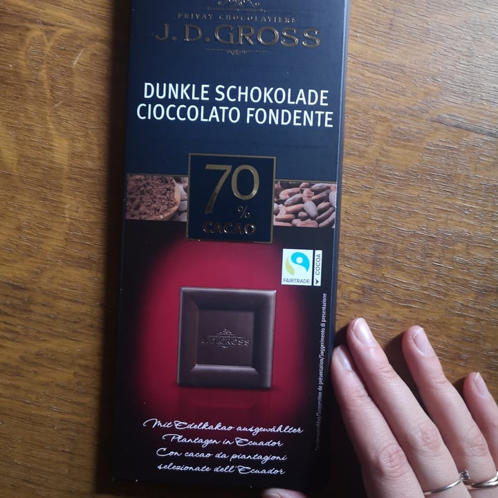 photo of J. D. Gross Cioccolato Fondente 70% shared by @miriammotta on  01 Nov 2022 - review