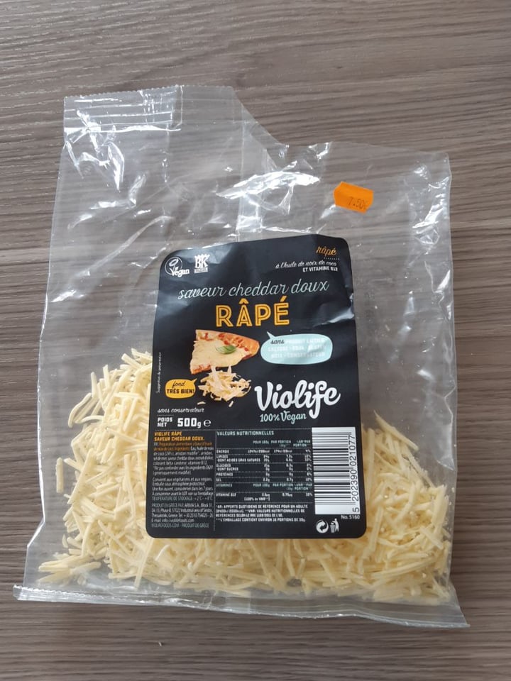 photo of Violife Saveur cheddar doux râpé shared by @marielry on  17 Mar 2020 - review