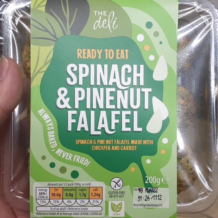 photo of The Deli Spinach & Pinenuts Falafel shared by @analaisamatos on  03 May 2022 - review
