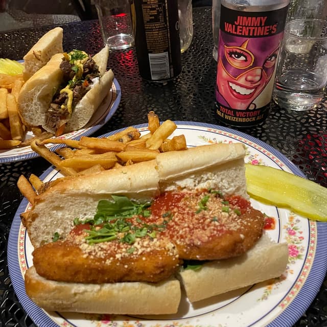 Foto del piatto “chick’n parm”