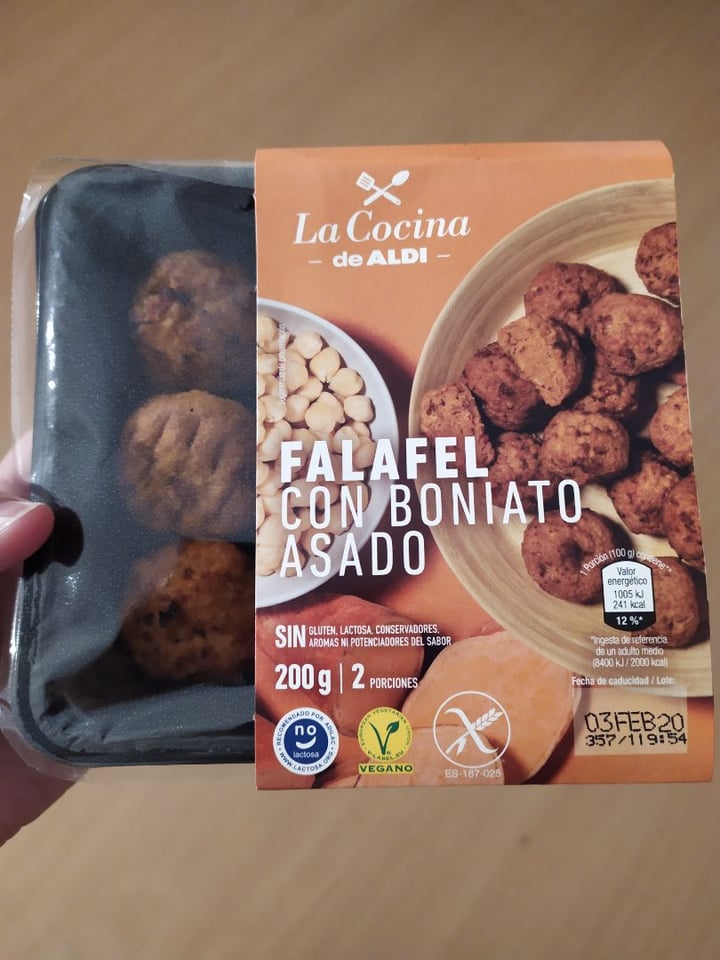 photo of ALDI Falafel con Boniato shared by @eli-trujillo on  25 Feb 2020 - review