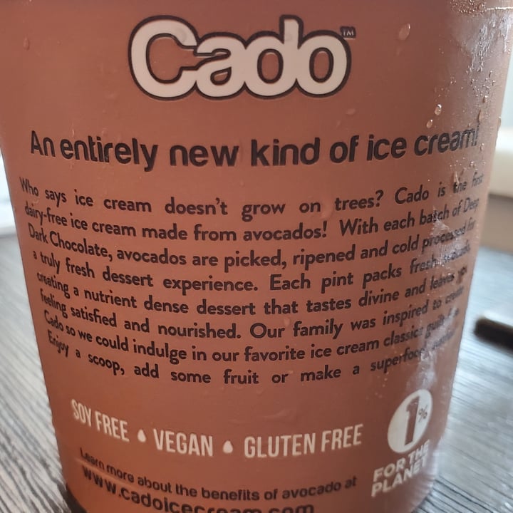 photo of Cado Avocado Ice Cream Deep Dark Chocolate Frozen Dessert shared by @charlize74 on  13 Jun 2021 - review