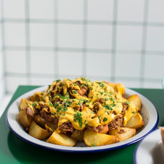 Photo of the dish “Patas con carne mecha de jackfruit”