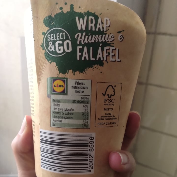 review photo of Select & Go wrap hummus e falafel shared by @veganshakti on 30 Jul 2022 - review
