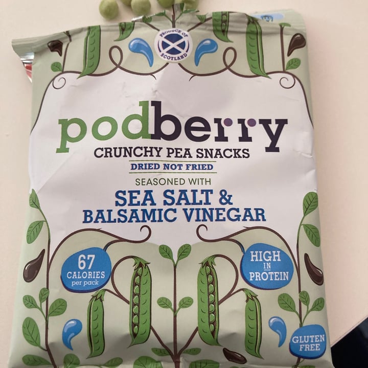 review photo of Podberry Crunchy pea snack sea salt and balsamic vinegar shared by @spudhead on 20 Sep 2021 - review