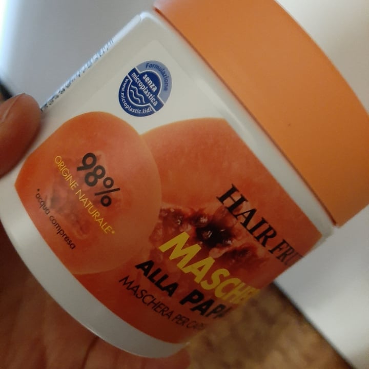 review photo of Cien Hair fruits maschera alla papaia shared by @testopesto on 13 Apr 2022 - review