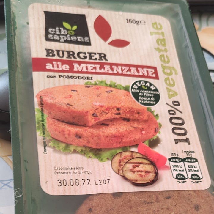 review photo of Cibo Sapiens burger alle melanzane shared by @fradl on 30 Aug 2022 - review