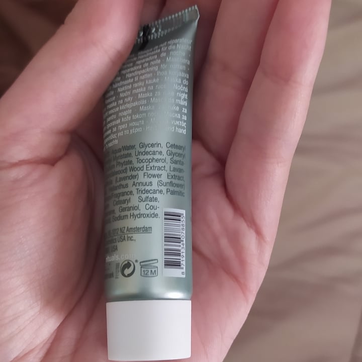photo of Rituals Rescue hand balm shared by @atramveggie on  29 Jun 2021 - review