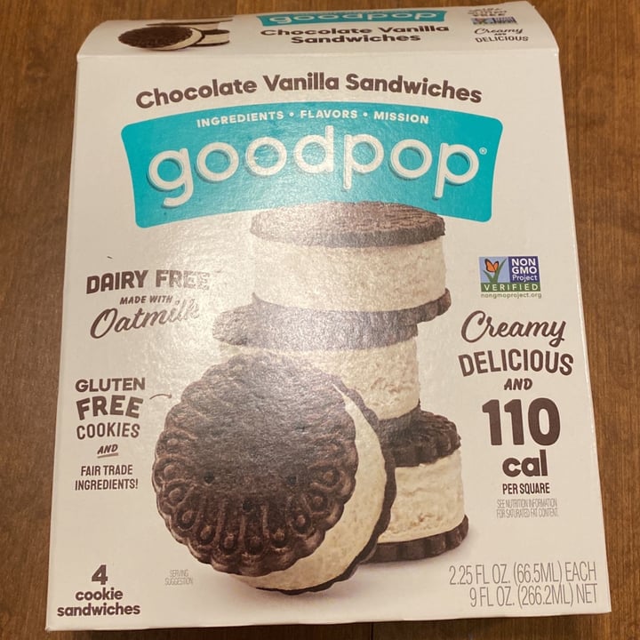 photo of Goodpop Chocolate Vanilla Sandwiches shared by @nathlena19 on  17 Oct 2022 - review