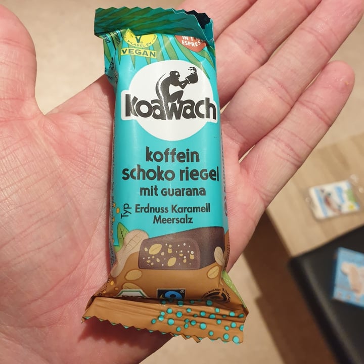 photo of Koawach Koffein Schoko Riegel - Erdnuss Karamell Meersalz shared by @timmibeu on  21 Jan 2022 - review