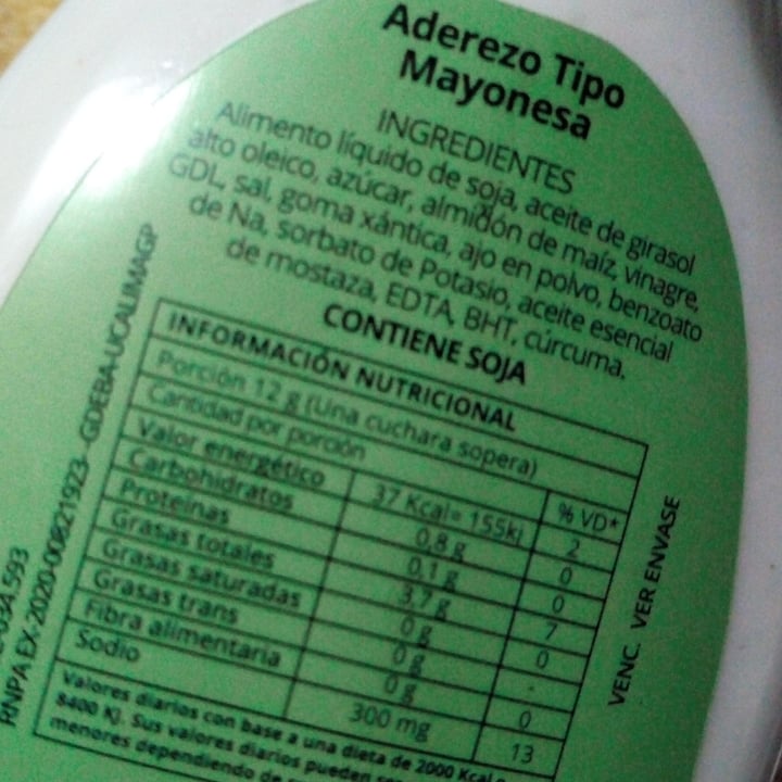 review photo of Mi Soja Mayonesa sin Huevo shared by @camille22 on 24 Sep 2021 - review
