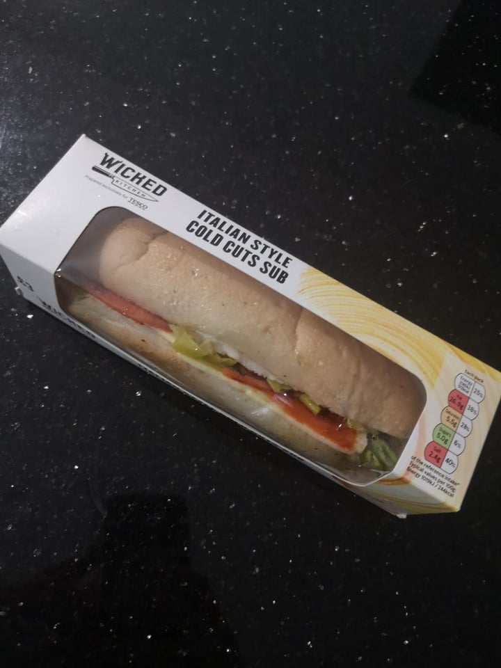 photo of Wicked Italian style cold cut sub shared by @twowheeledvegan on  16 Feb 2020 - review